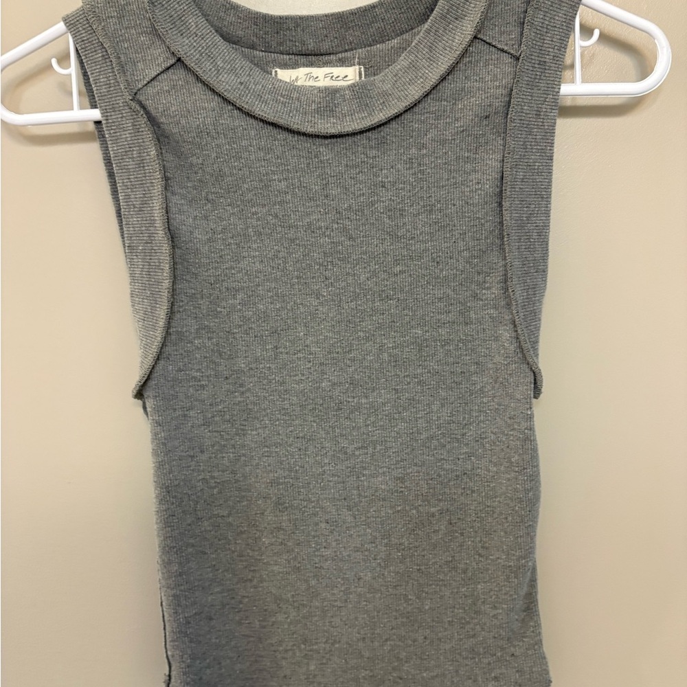 We The Free Gray Tank Top